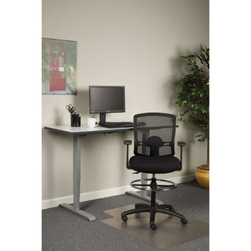 Alera® Alera Etros Series Mesh Stool, Supports Up To 275 Lb, 25.19" To 35.23" Seat Height, Black freeshipping - TVN Wholesale